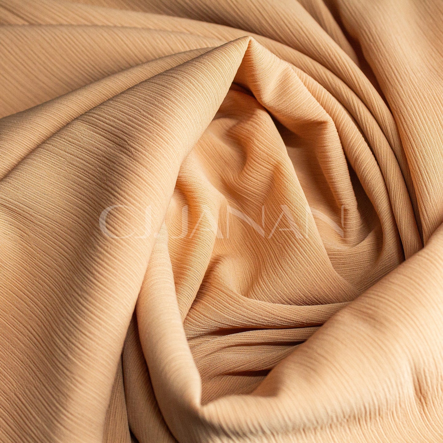 Crinkle Georgette Hijab Soft Peach