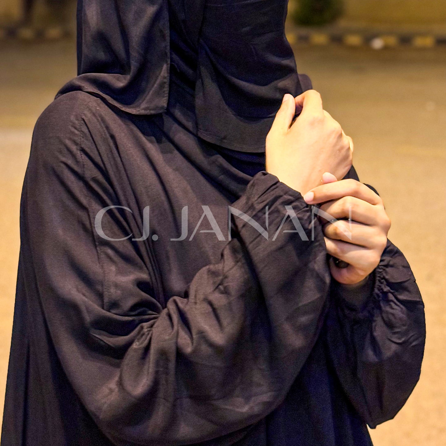 Omani Abaya Al Raha – Noir (Black)