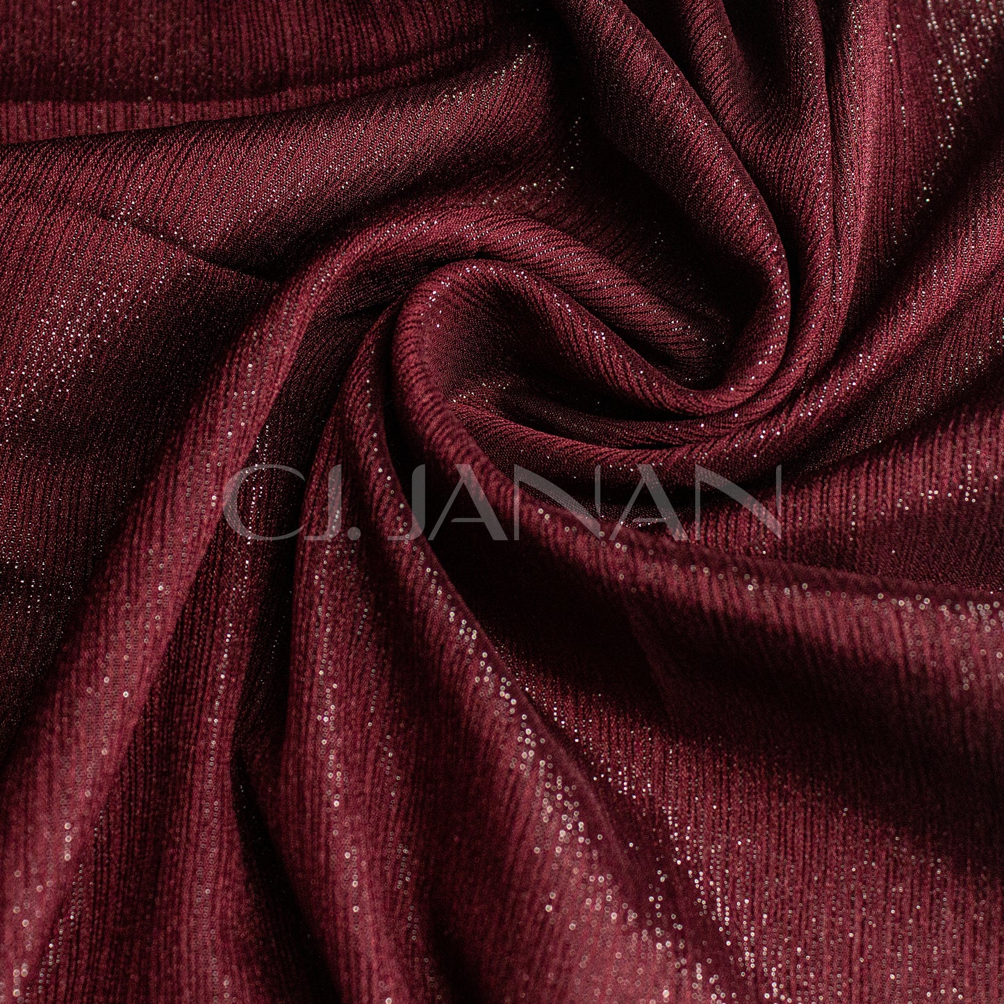 Metallic Chiffon Hijab Black