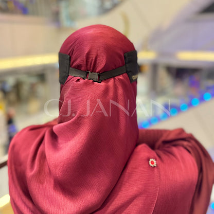Original Saudi Niqab with Back Lock - 7 Inch