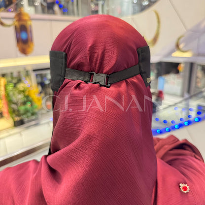 Original Saudi Niqab with Back Lock - 7 Inch