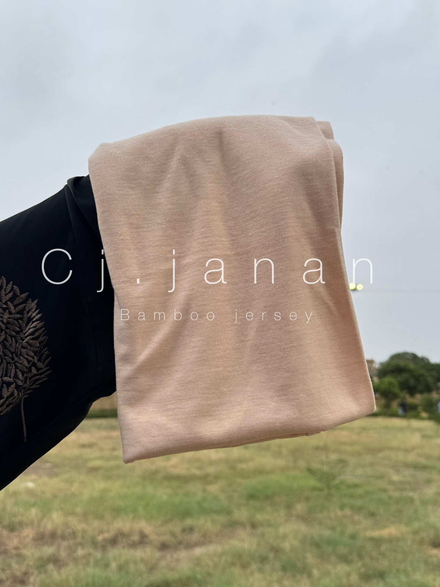 Bamboo Jersey Hijab Ash Grey