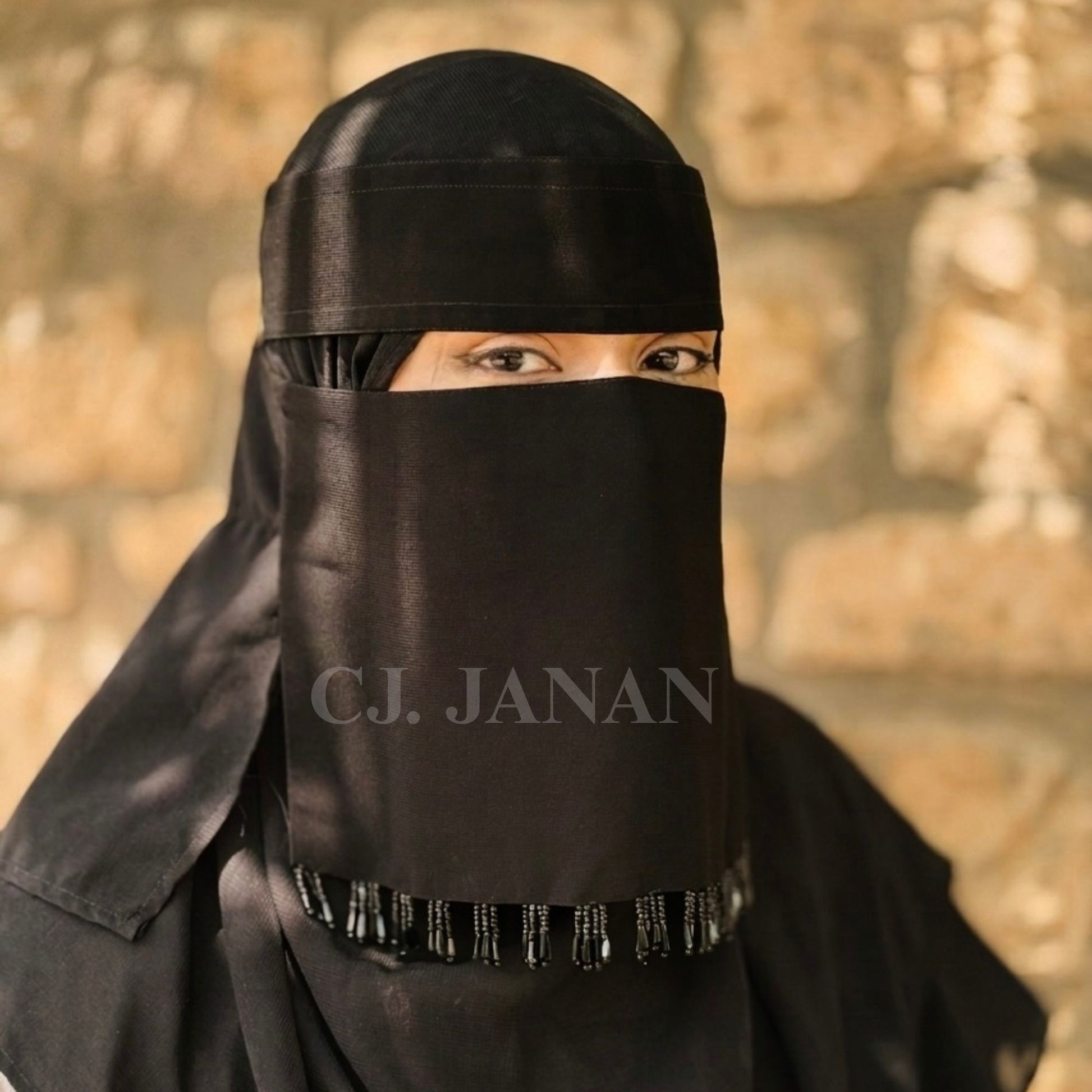 Black Crystal Saudi Niqab CJ Janan