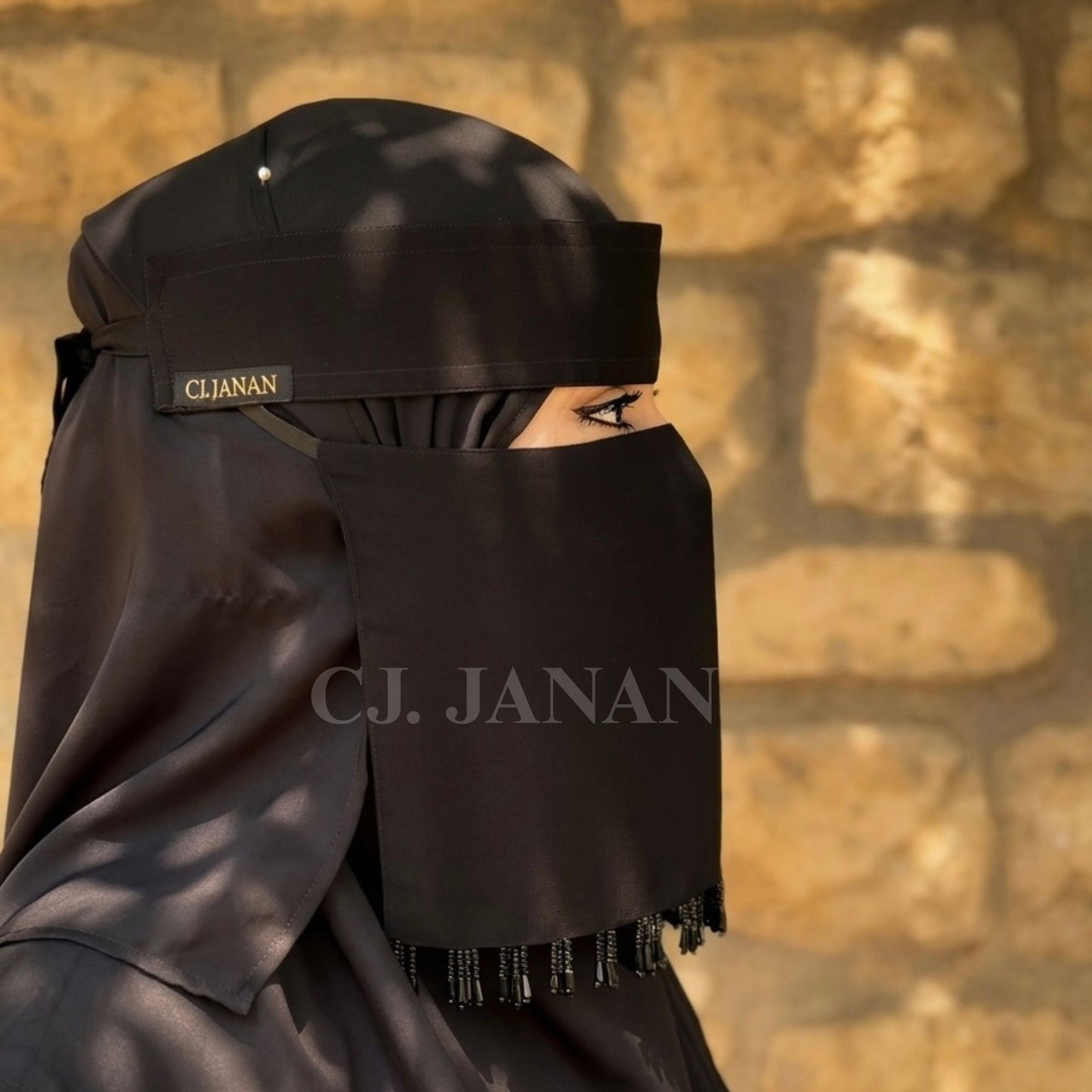 Black Crystal Saudi Niqab CJ Janan