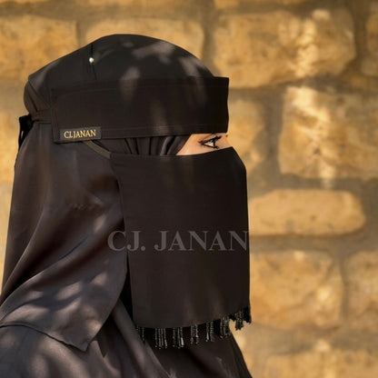 Black Crystal Saudi Niqab CJ Janan