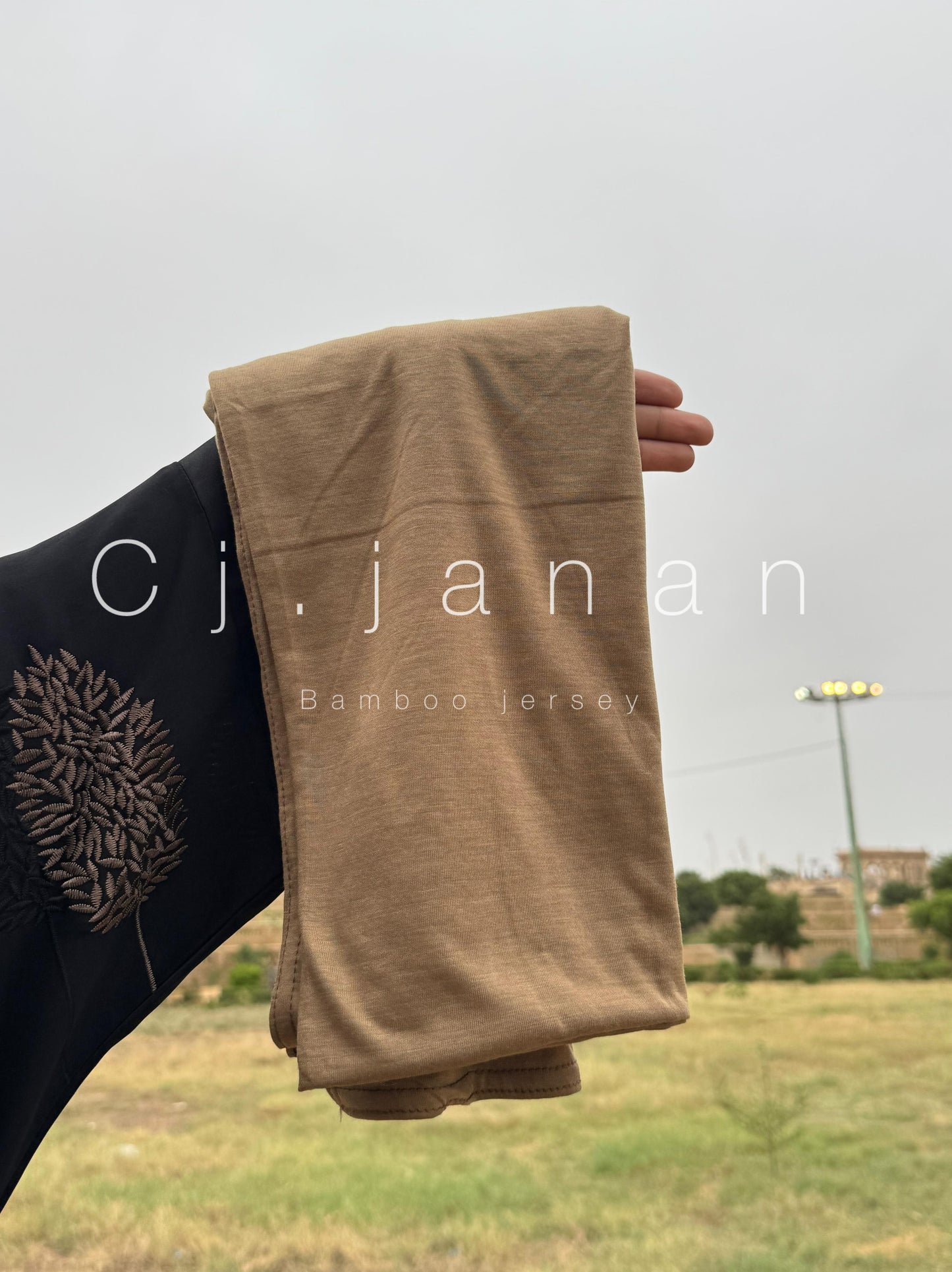 Bamboo Jersey Hijab Ash Grey