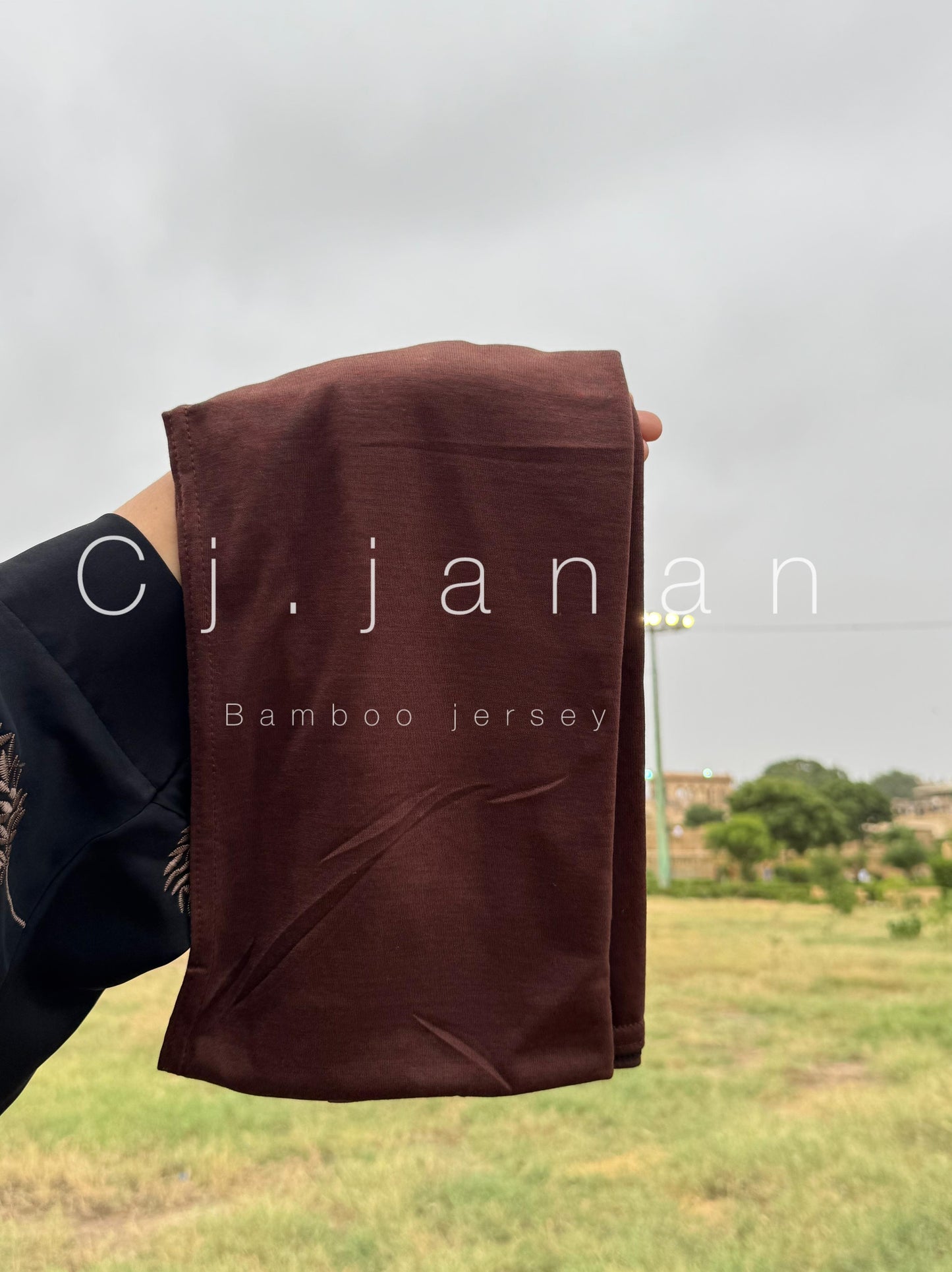 Bamboo Jersey Hijab Ash Grey