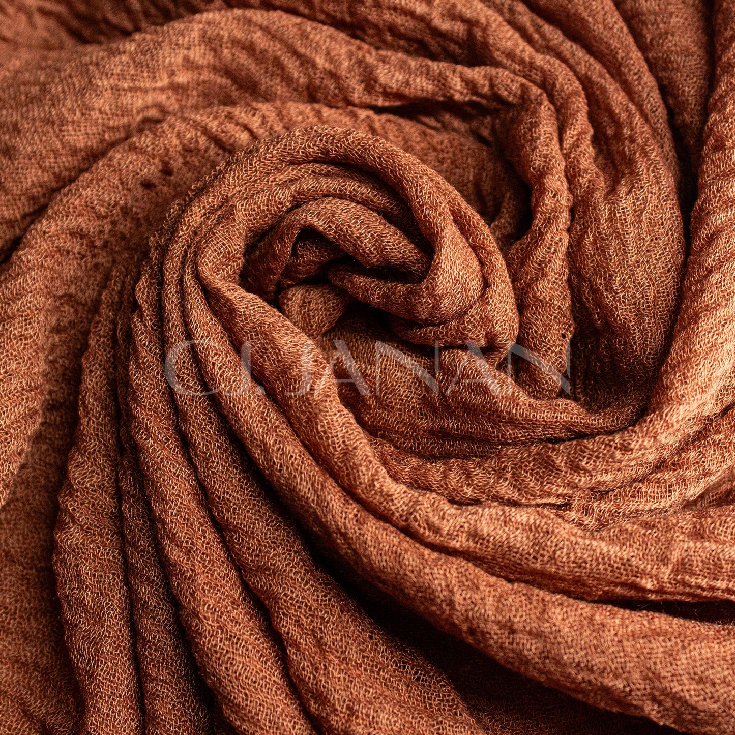 Crimps Hijab Burnt Copper