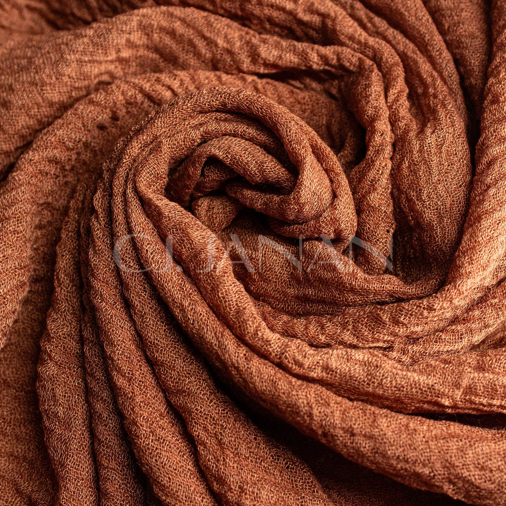 Crimps Hijab Burnt Copper