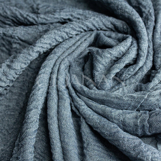 Crimps Hijab Charcoal Grey