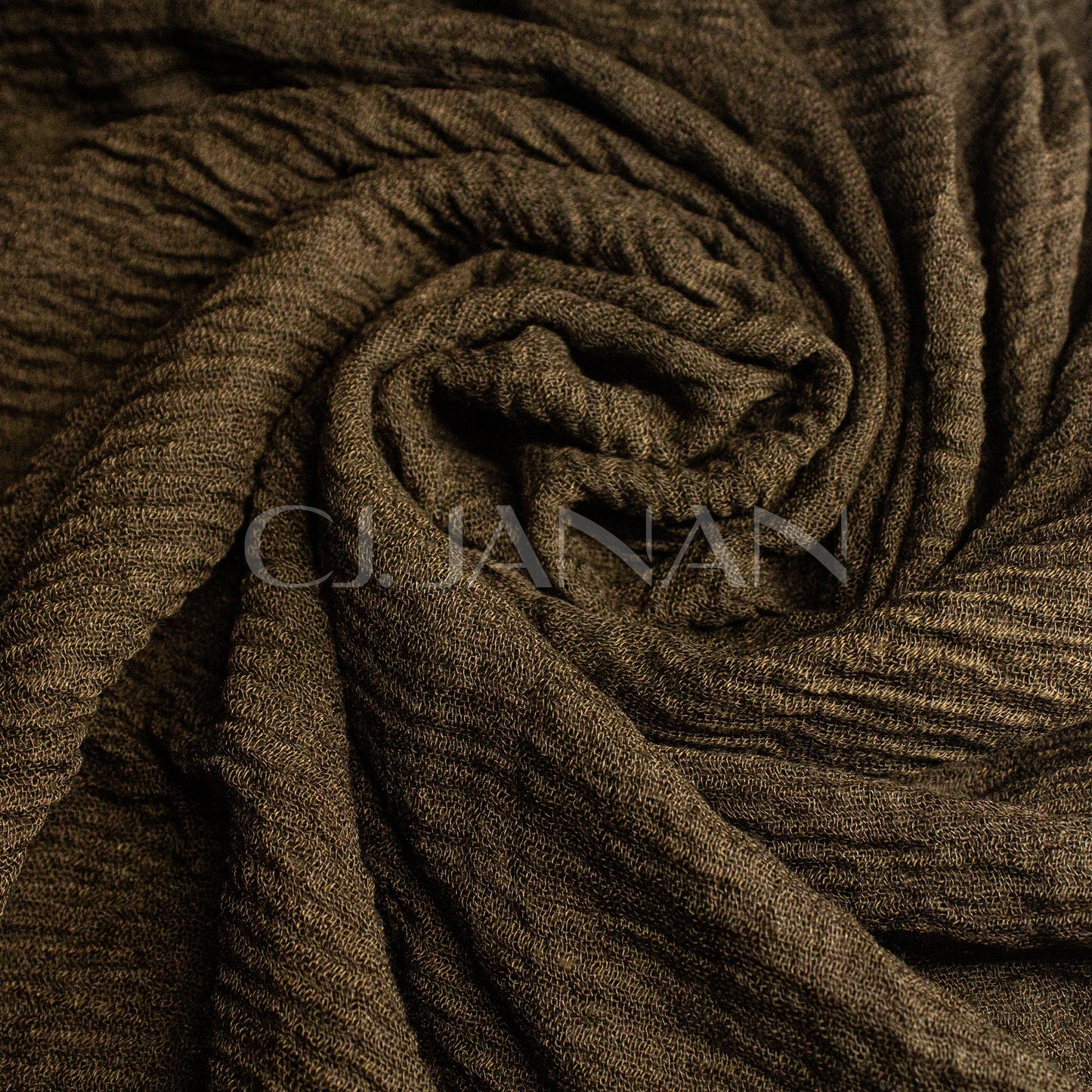 Crimps Hijab Mocha Brown