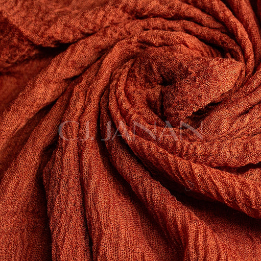 Crimps Hijab Rust Brown