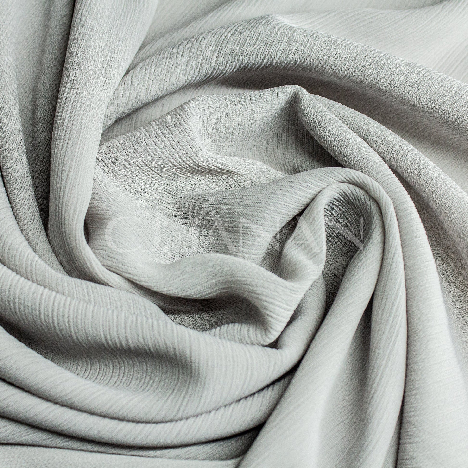 Crinkle Georgette Hijab Light Grey