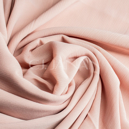 Crinkle Pink Georgette Hijab Blush Pink
