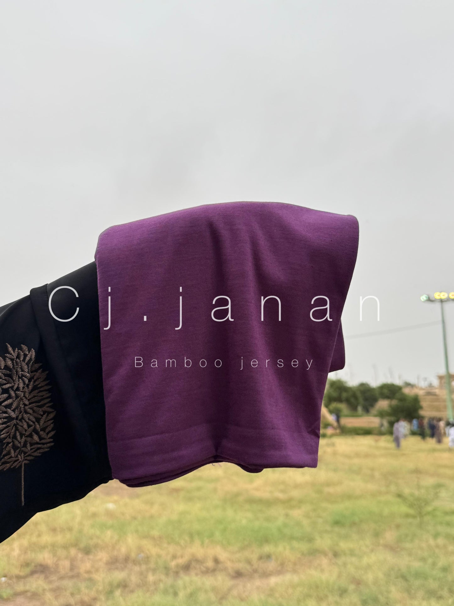 Bamboo Jersey Hijab Ash Grey