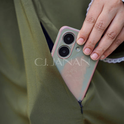 Haramain Namaz Chaddar With Front Zip (Olive Green)