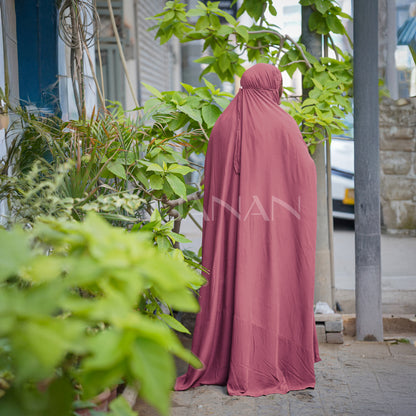 Haramain Namaz Chaddar With Front Zip (Soft Pink)