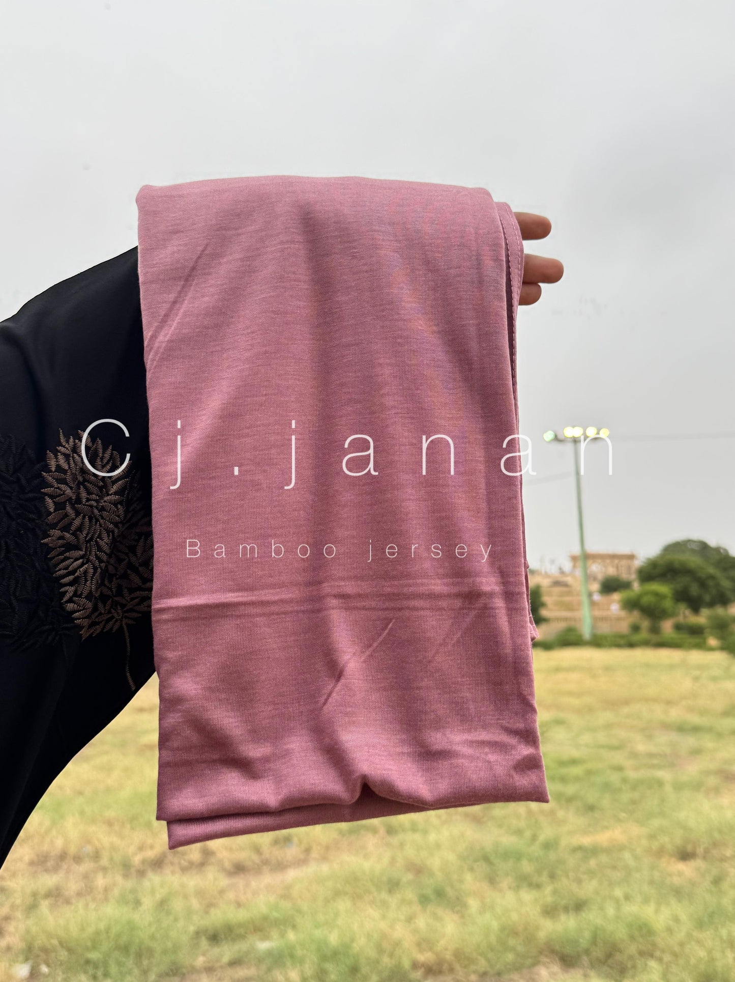 Bamboo Jersey Hijab Ash Grey