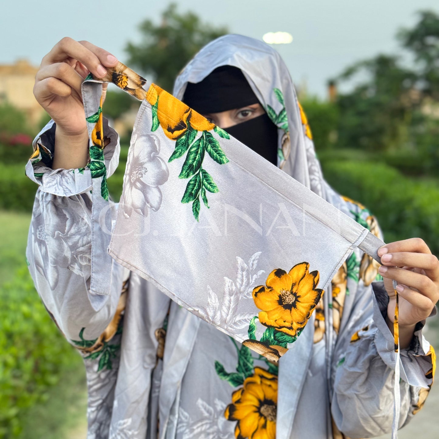 Omani Abaya Al Raha – Bahar (Grey)