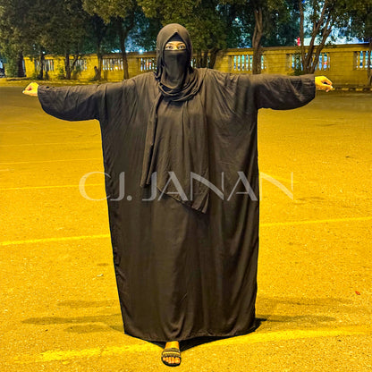 Omani Abaya Al Raha – Noir (Black)