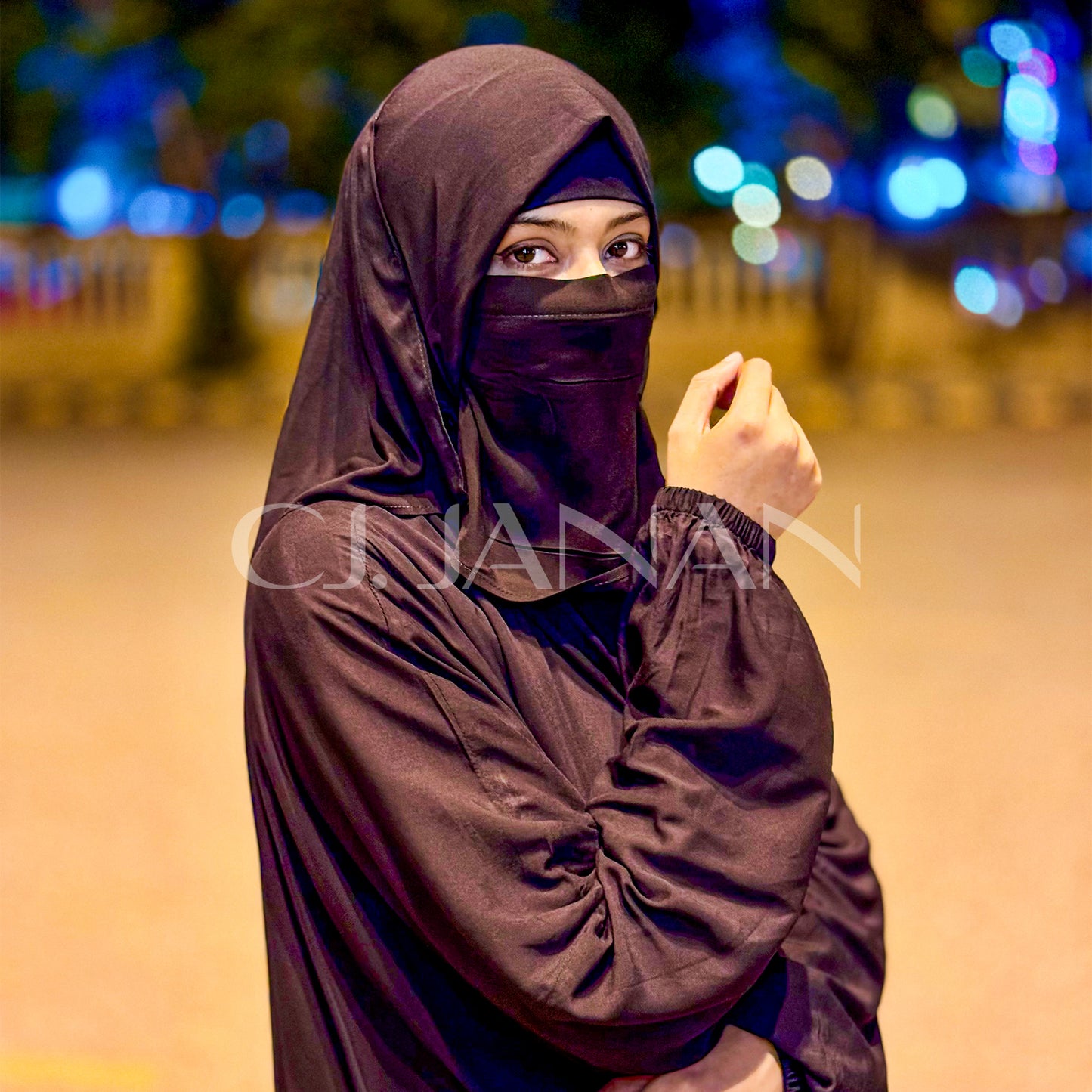 Omani Abaya Al Raha – Noir (Black)
