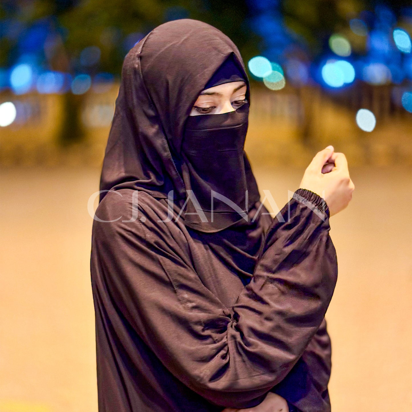 Omani Abaya Al Raha – Noir (Black)