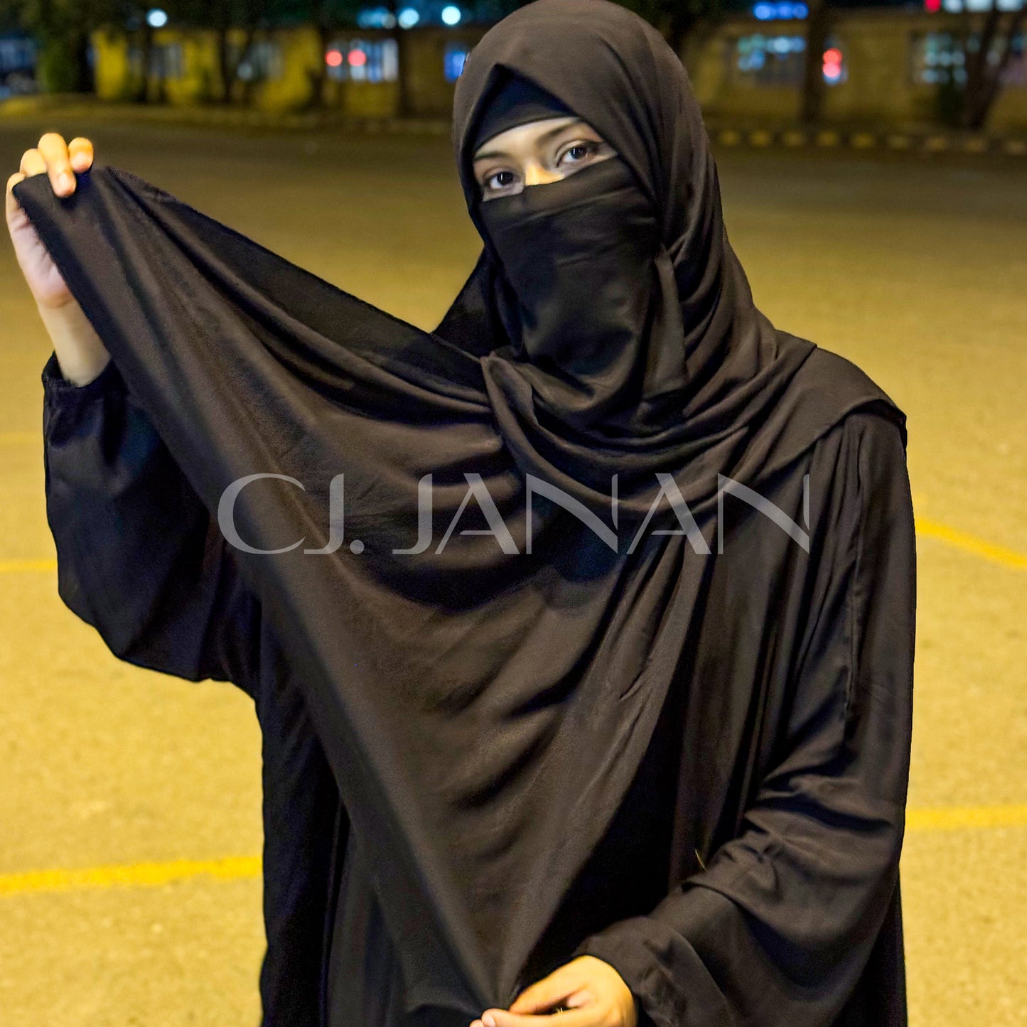 Omani Abaya Al Raha – Noir (Black)