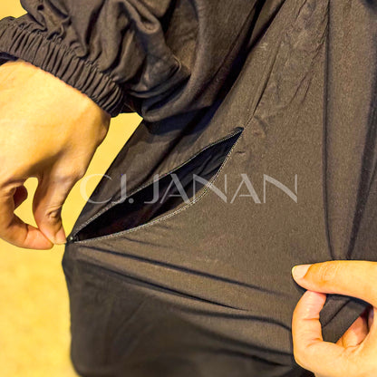 Omani Abaya Al Raha – Noir (Black)