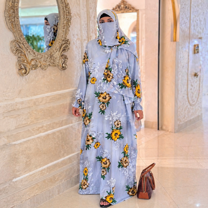 Omani Abaya Bahar (Grey)