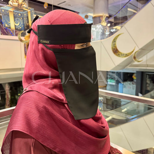 Original Long Saudi Niqab Plain - 10 Inch