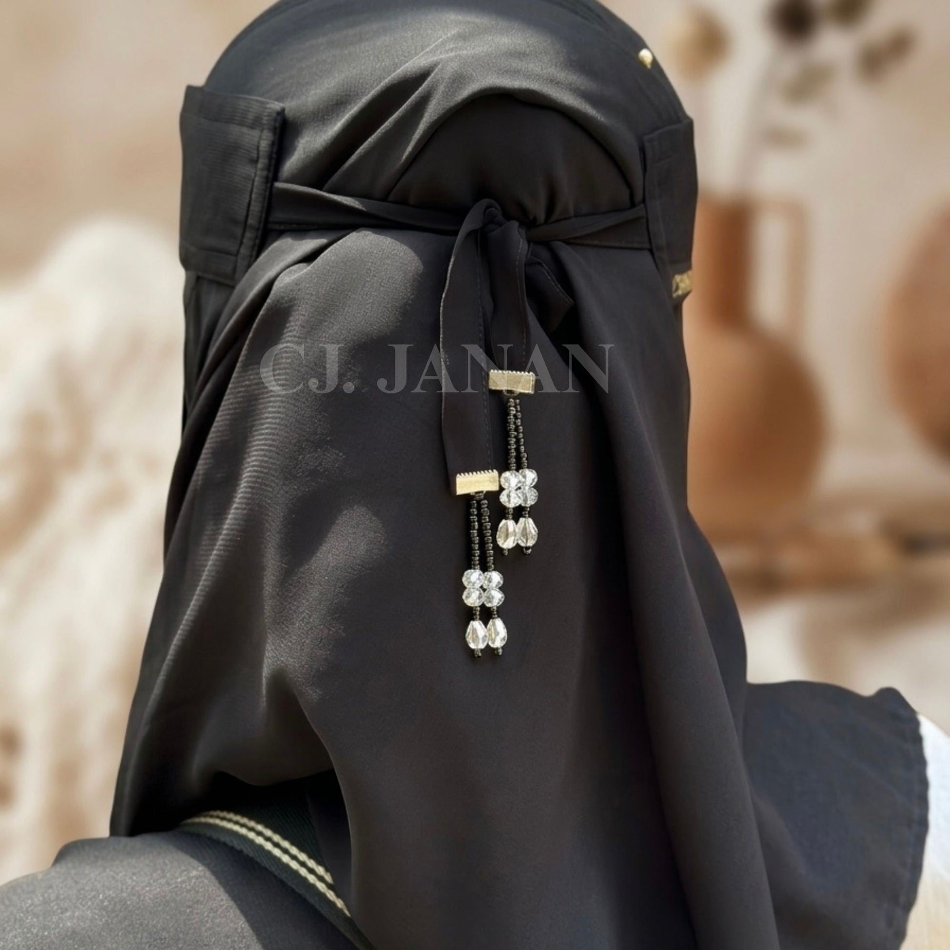 Original Moonlight Crystal Saudi Niqab CJ Janan