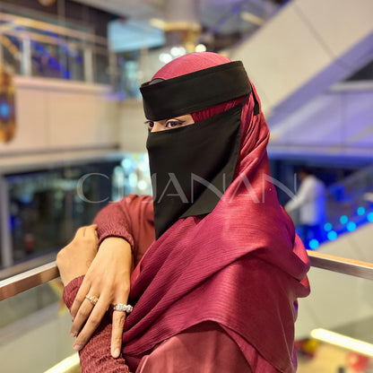 Original Saudi Niqab Plain - 7 Inch