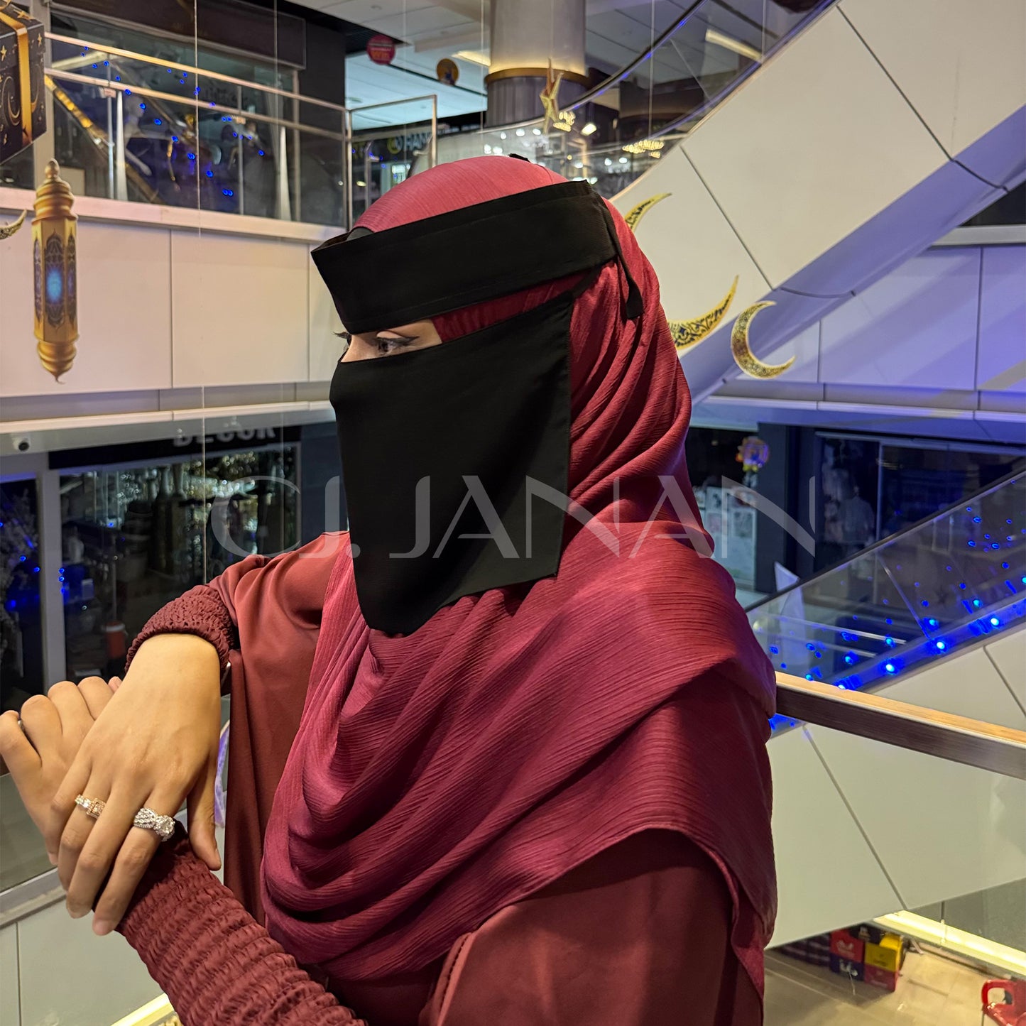 Original Saudi Niqab Plain - 7 Inch