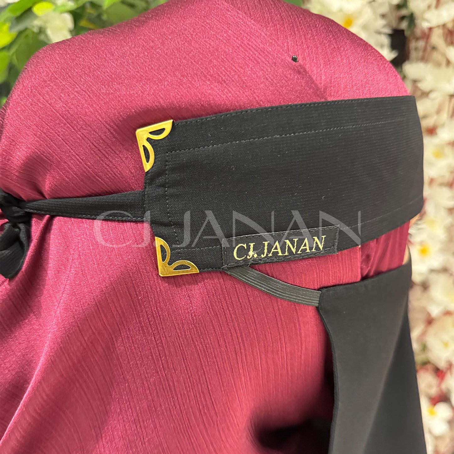 Original Saudi Niqab With 6 Sides Twinkle Clips