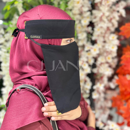 Original Saudi Niqab With 6 Sides Twinkle Clips