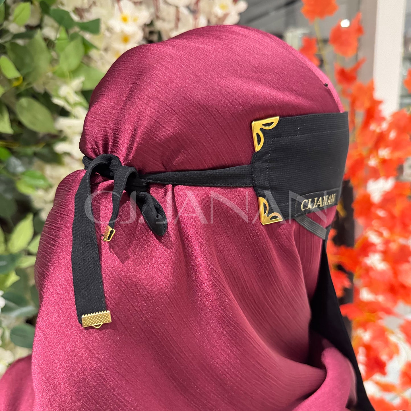 Original Saudi Niqab With 6 Sides Twinkle Clips