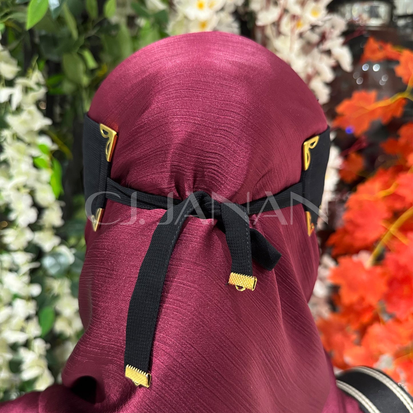 Original Saudi Niqab With 6 Sides Twinkle Clips