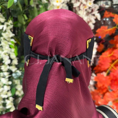 Original Saudi Niqab With 6 Sides Twinkle Clips