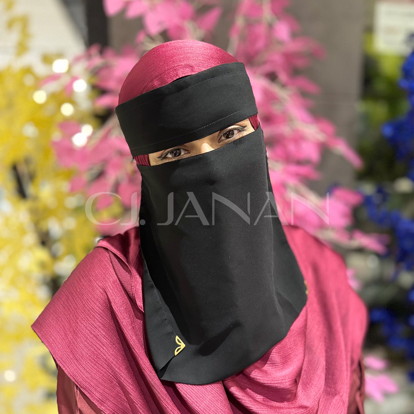 Original Long Saudi Niqab With Buckle – 10 Inch