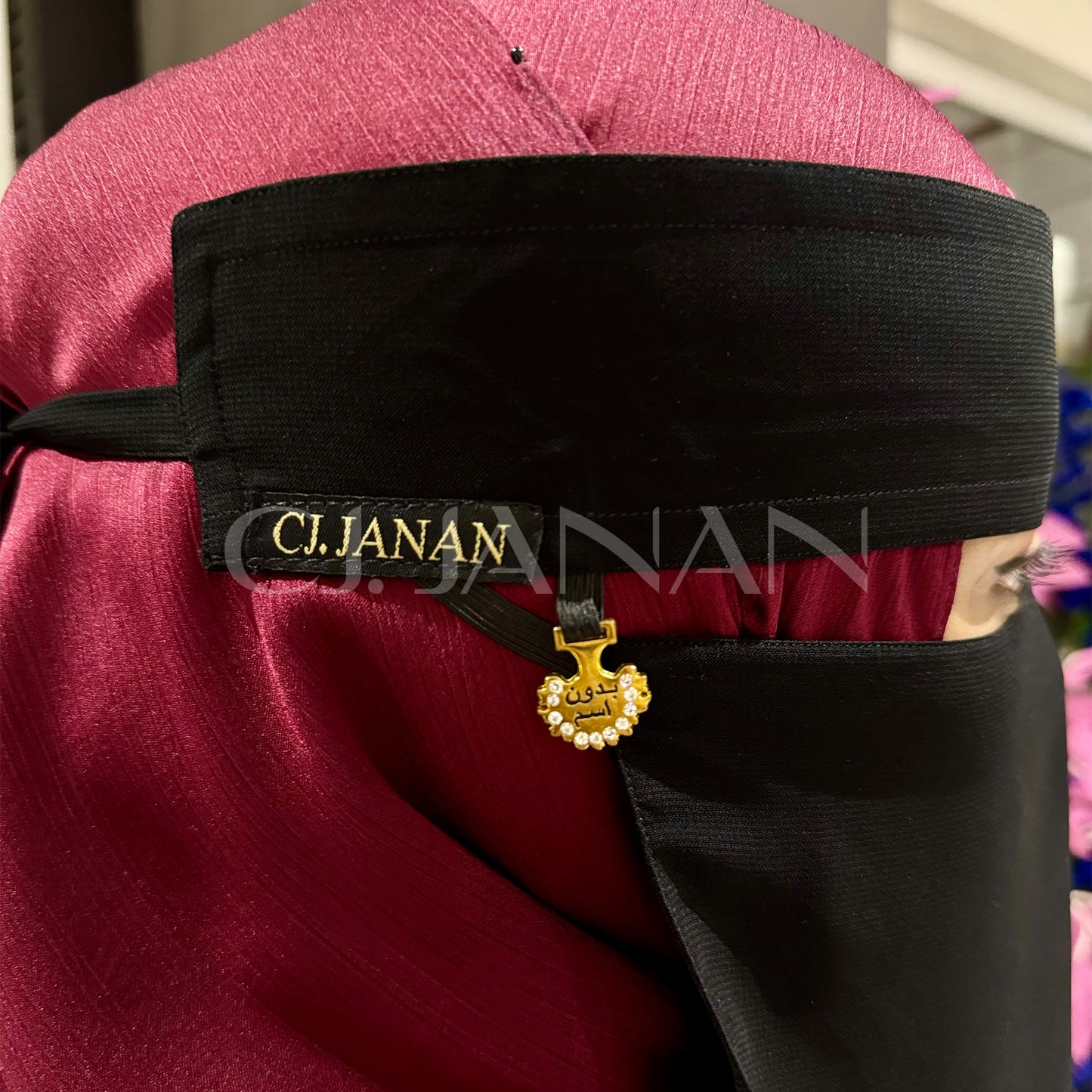 Original Long Saudi Niqab With Buckle – 10 Inch