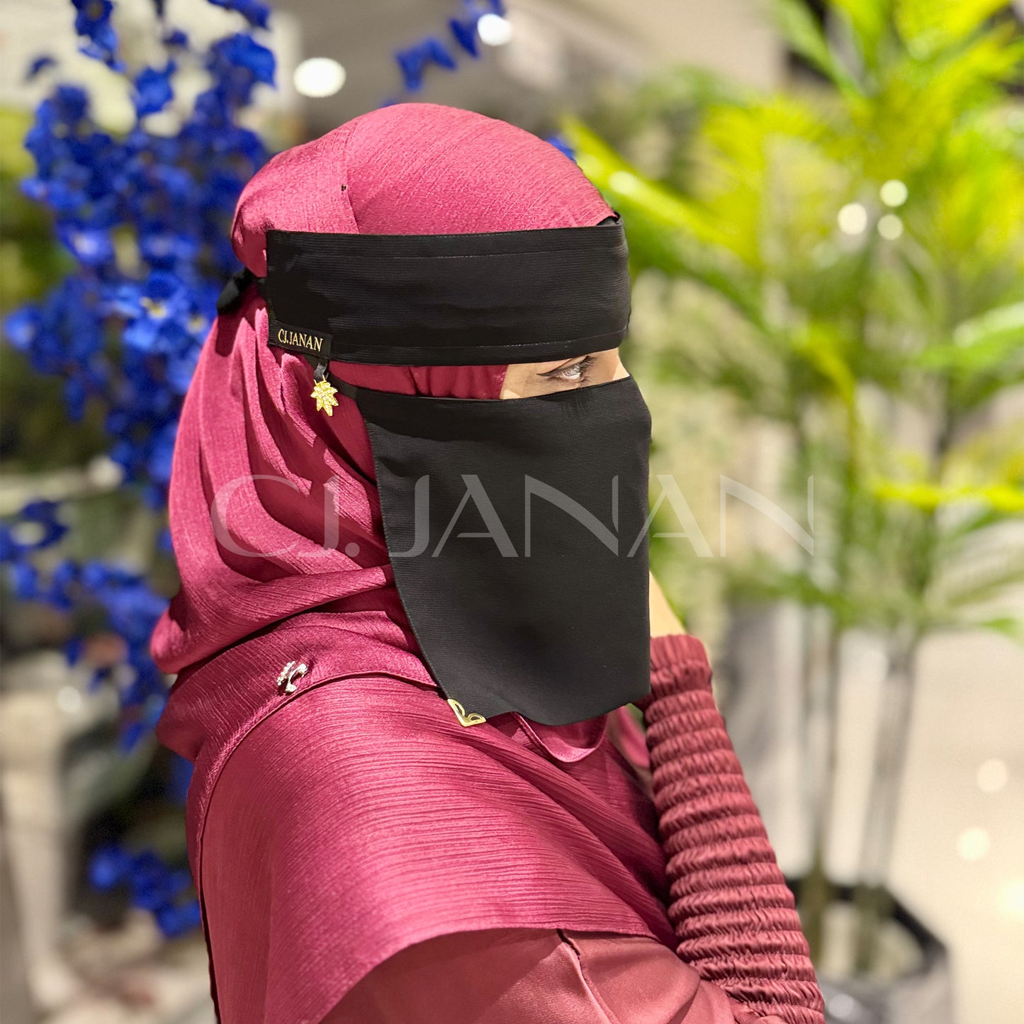 Original Saudi Niqab With Buckle – 7 Inch