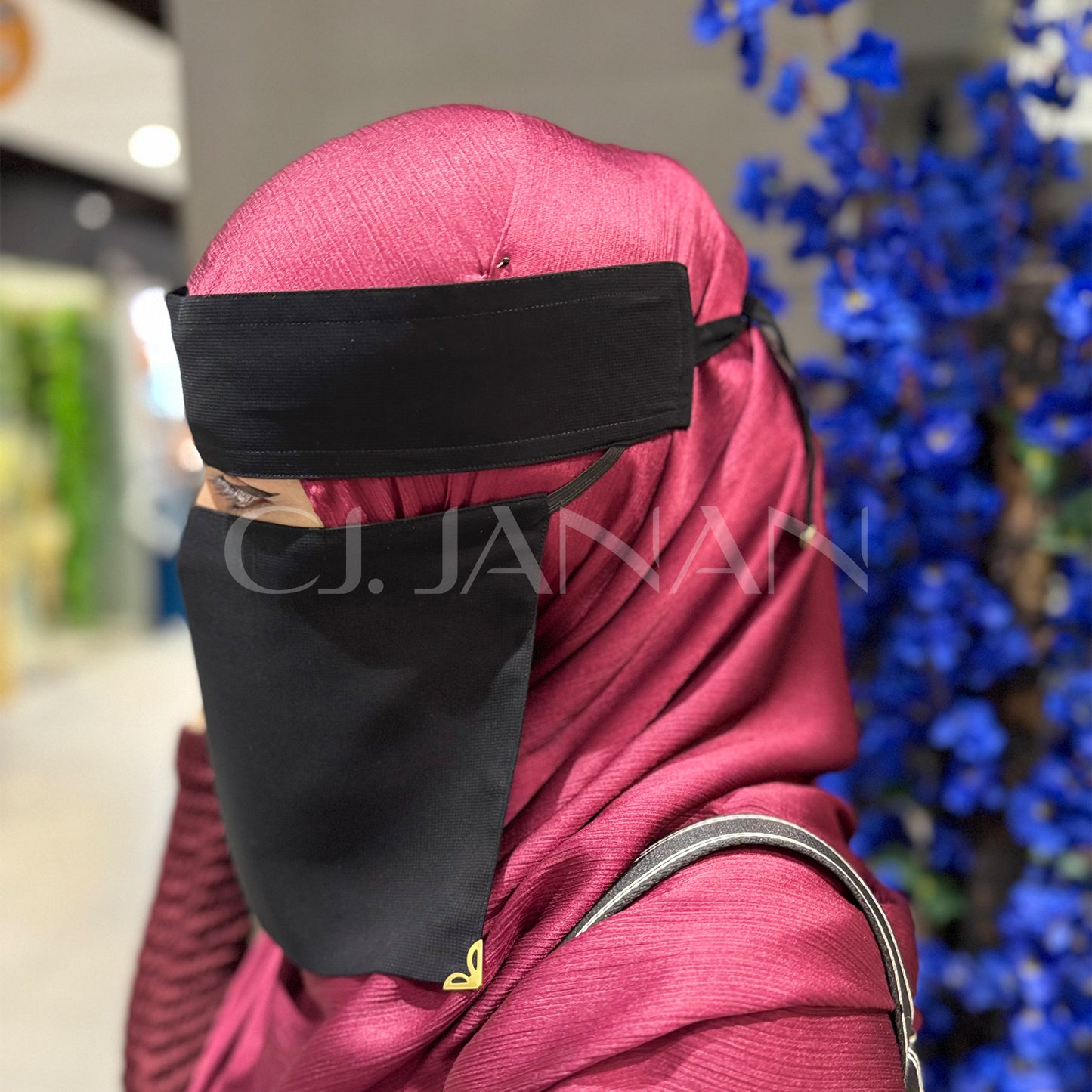 Original Saudi Niqab With Buckle – 7 Inch