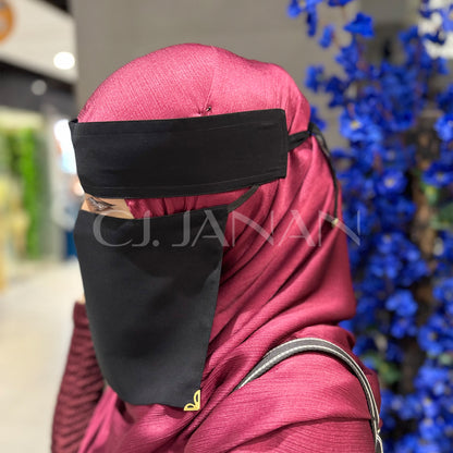 Original Saudi Niqab With Buckle – 7 Inch