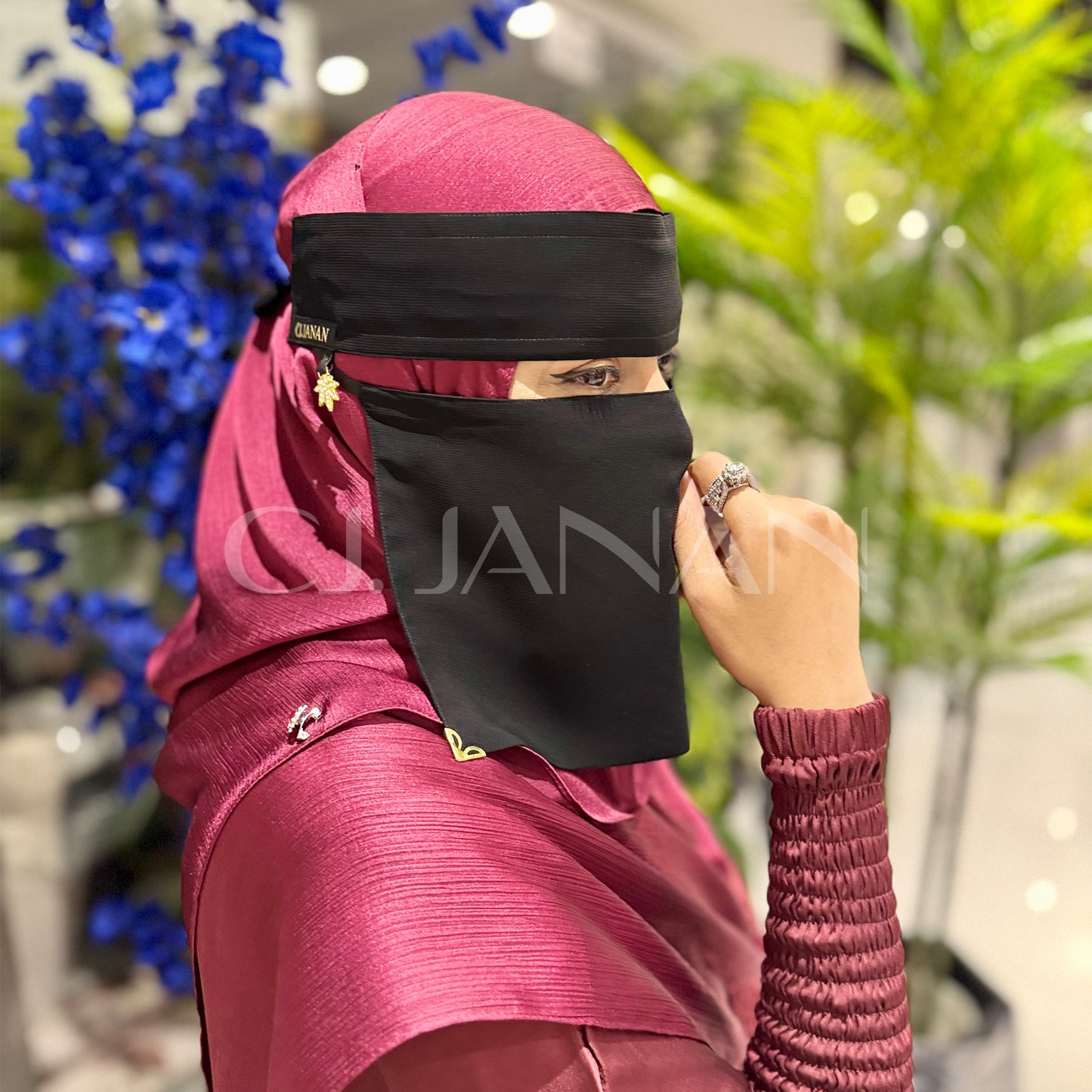 Original Saudi Niqab With Buckle – 7 Inch