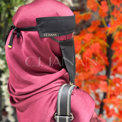 Original Saudi Niqab With 2 Sides Odd Clips 