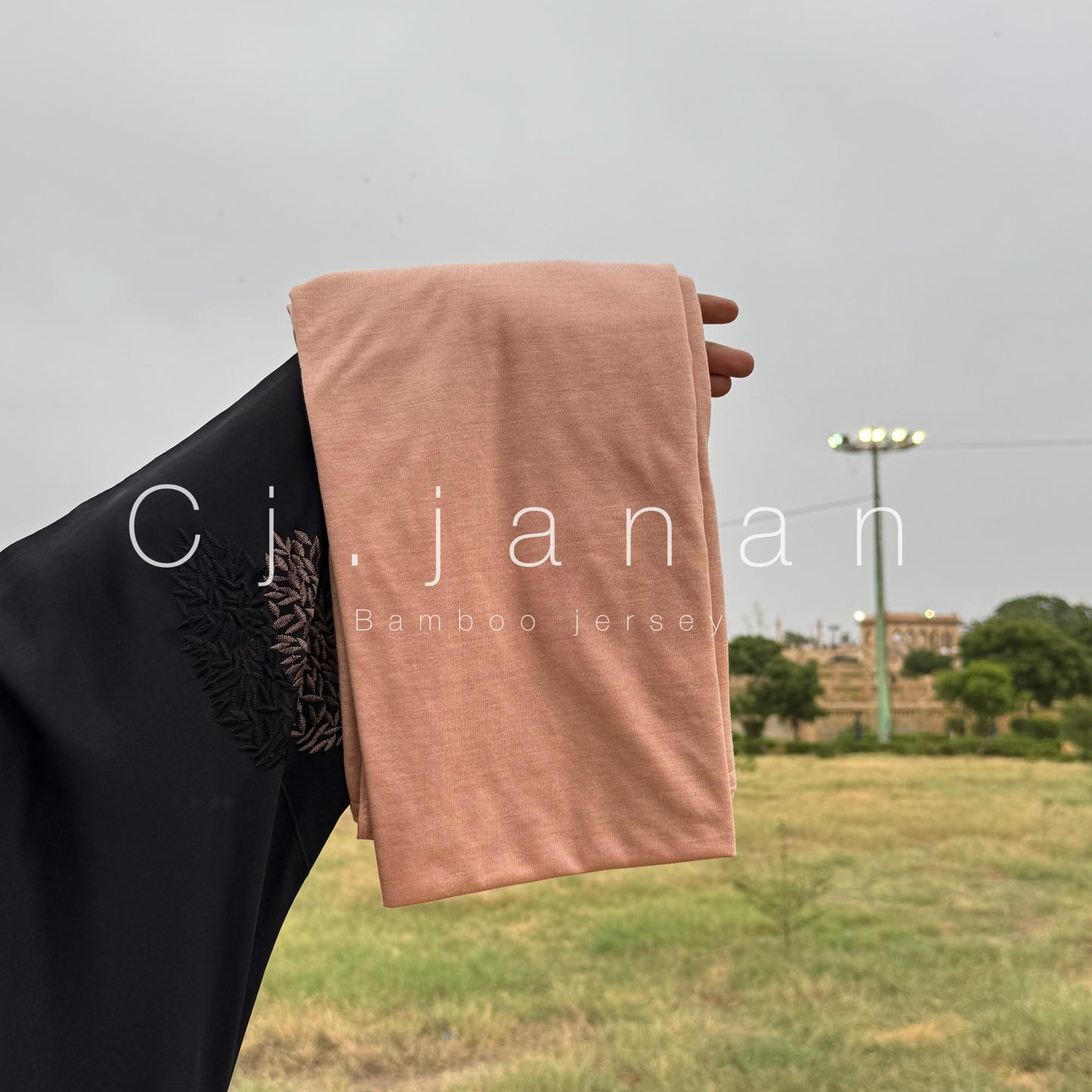 Bamboo Jersey Hijab Ash Grey