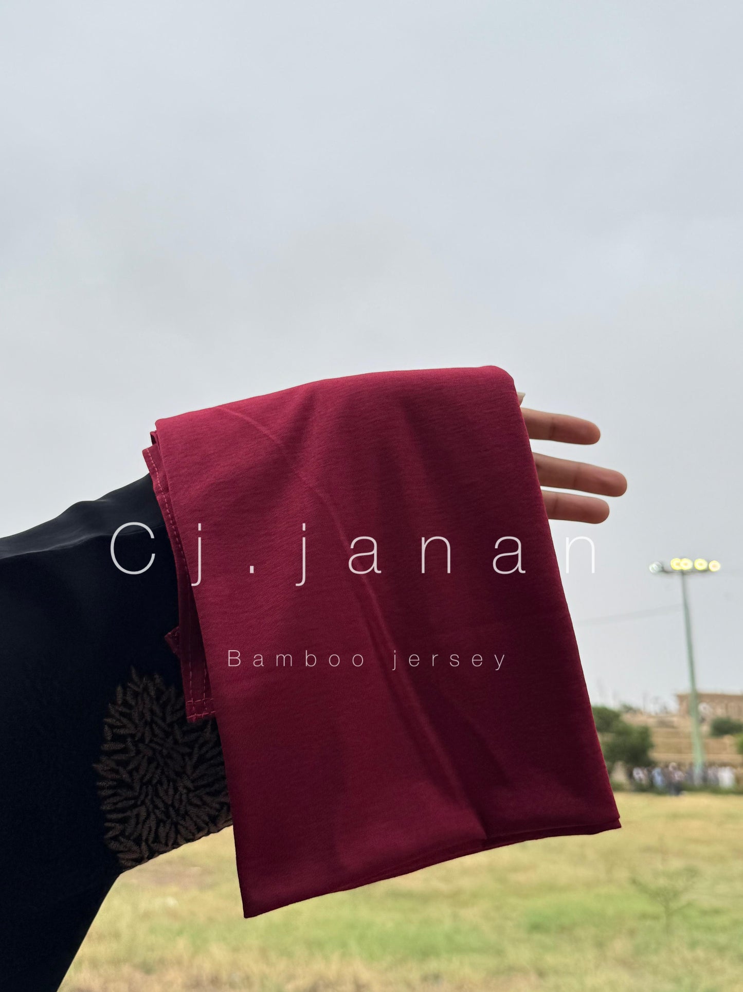 Bamboo Jersey Hijab Ash Grey