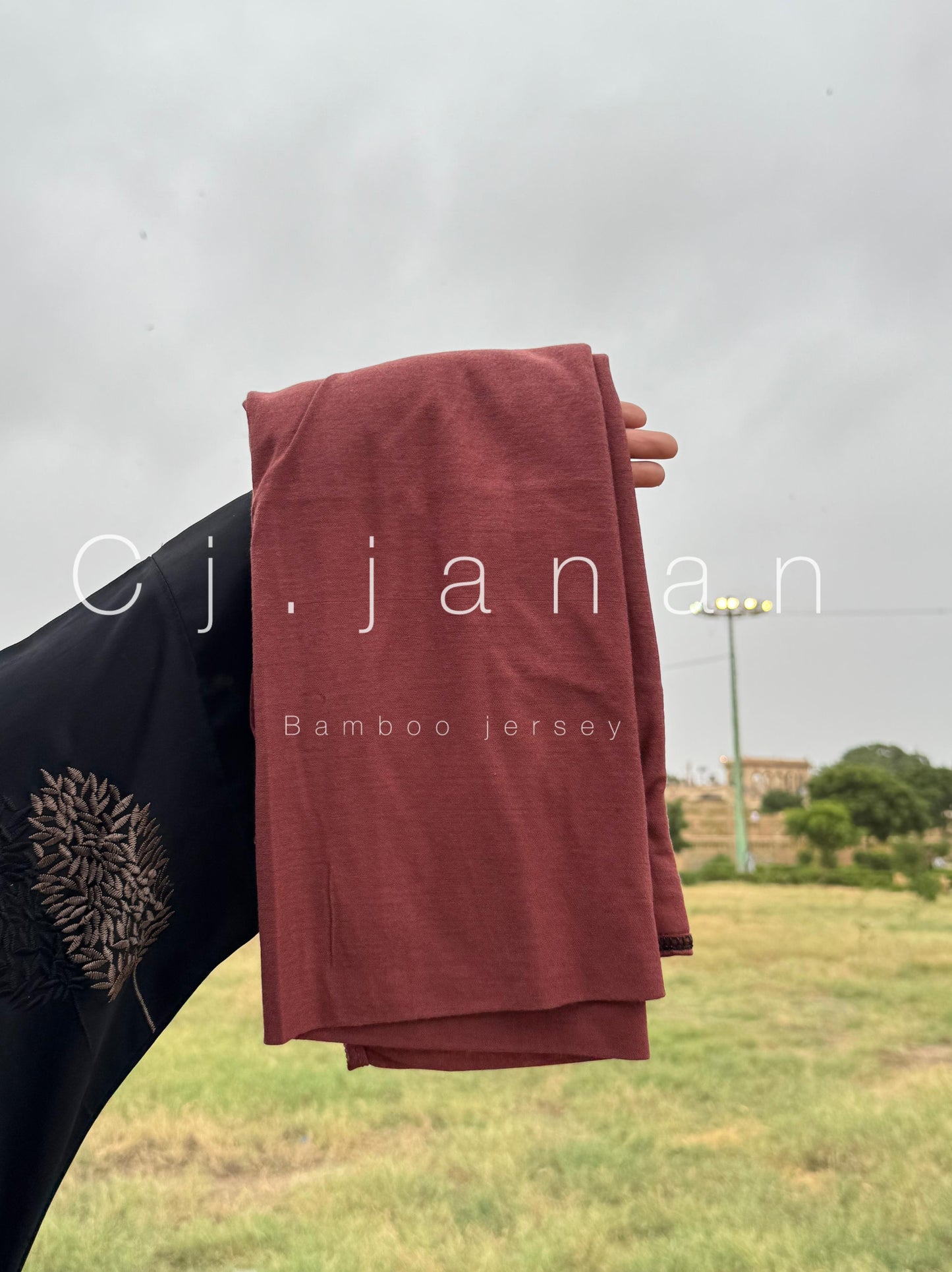 Bamboo Jersey Hijab Ash Grey