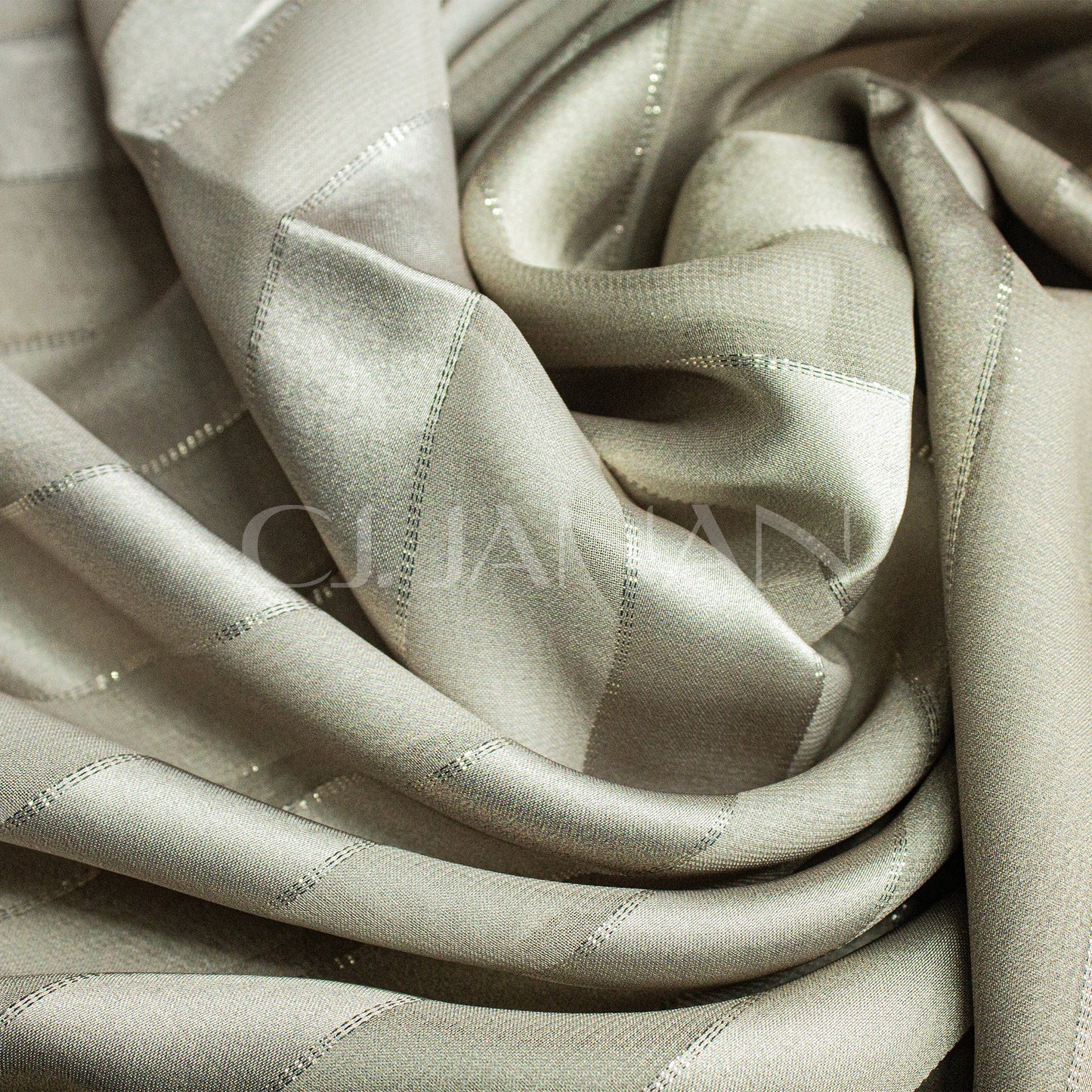 Silk Hijab Cream White Silk