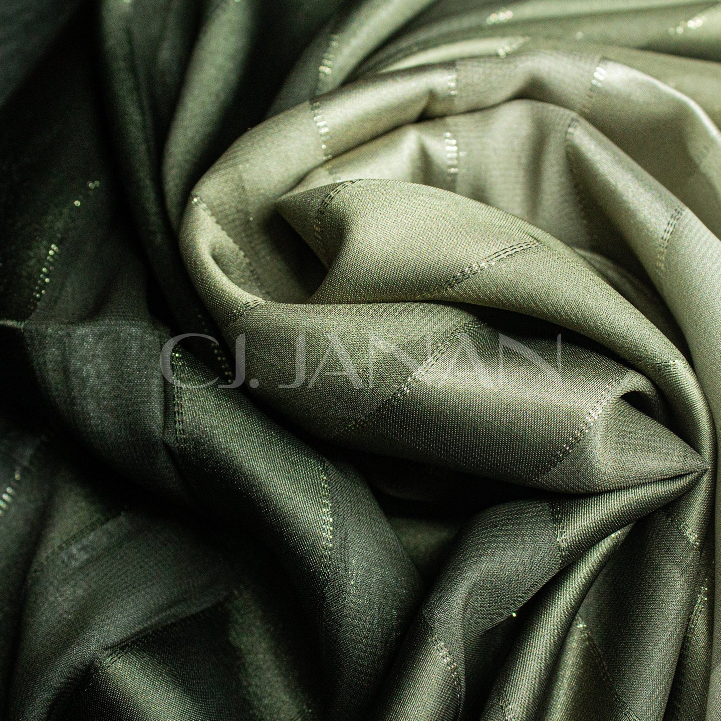 Silk Hijab Olive Green